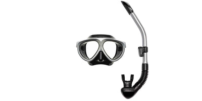 Riffe Premium Mask & Snorkel Set - Mantis Silver