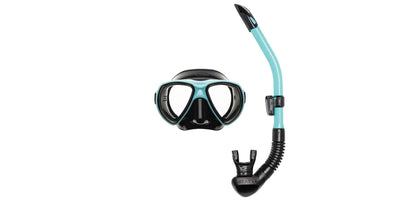 Riffe Premium Mask & Snorkel Set - Nekton Caribbean Blue